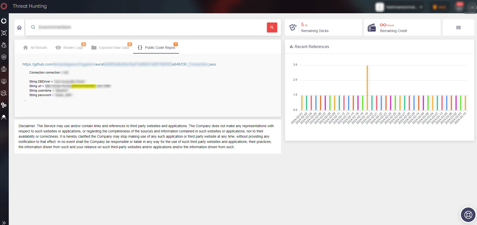 SOCRadar’s Source Code Leakage Monitoring