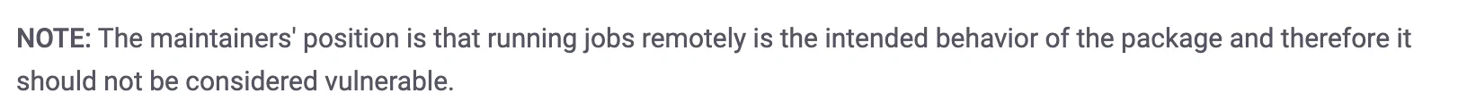 A note that the CVE is disputed