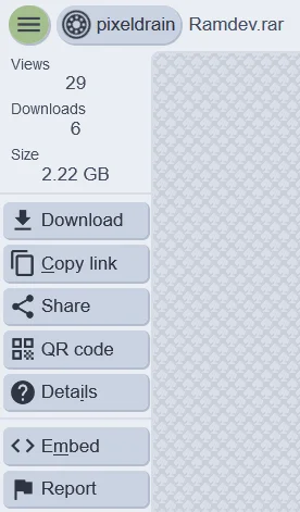 Uploaded file on pixeldrain[.]com