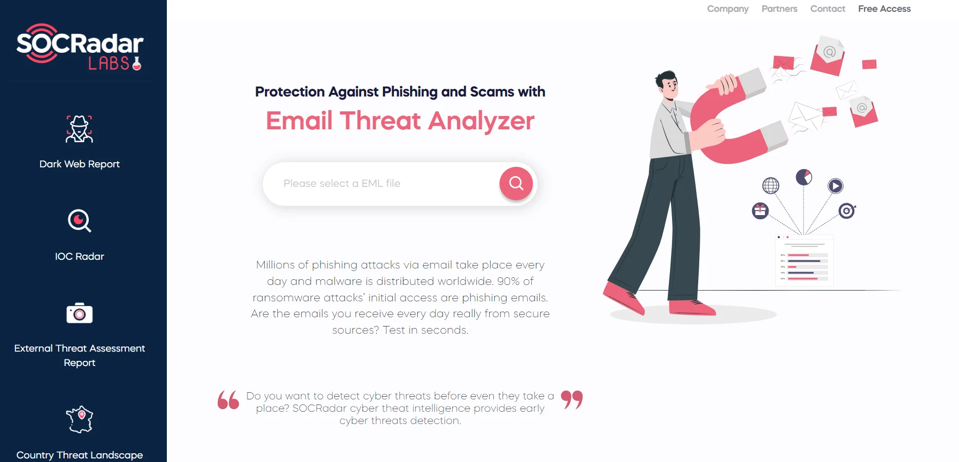 SOCRadar Labs, Email Threat Analyzer