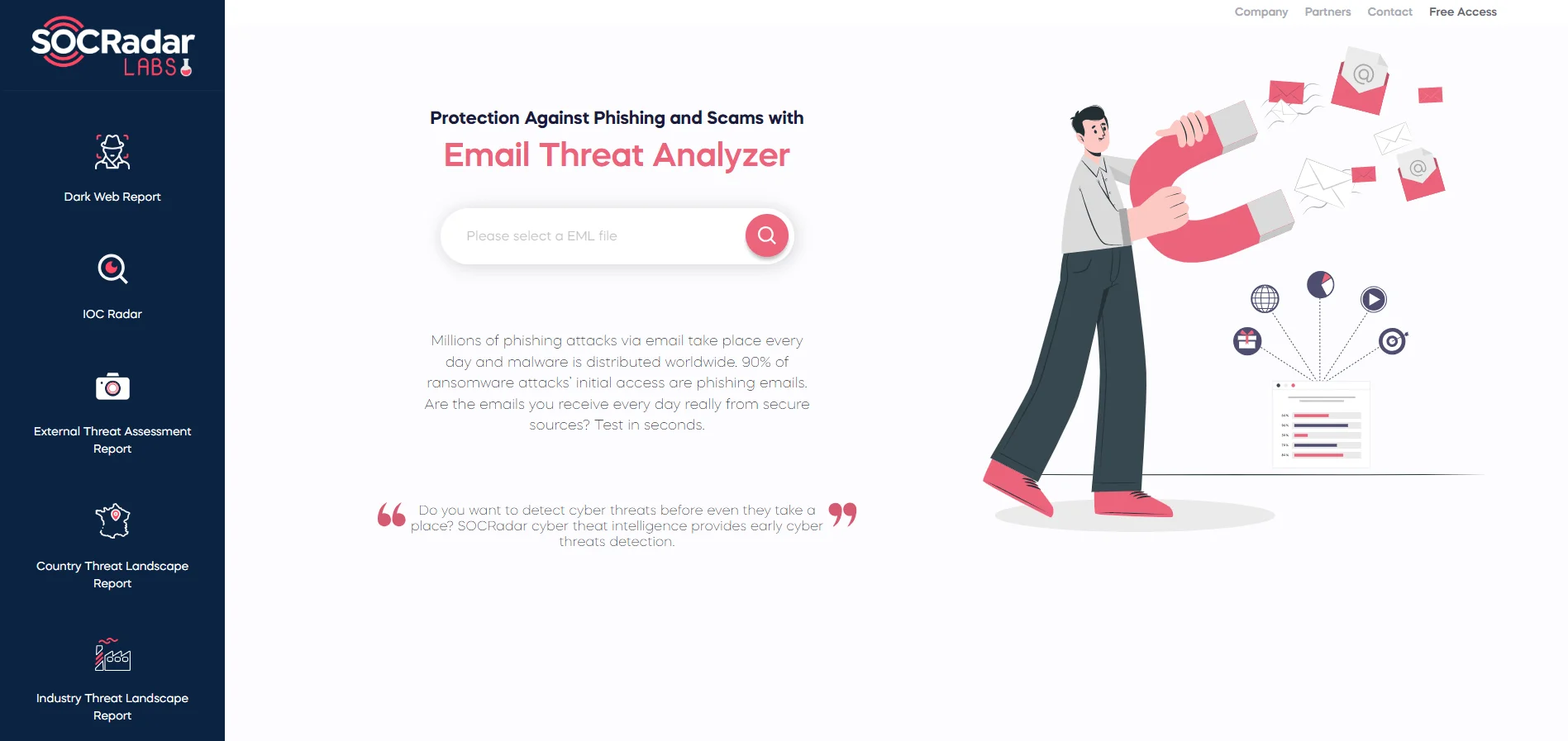 SOCRadar Labs, Email Threat Analyzer