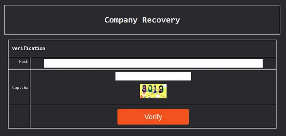 Victim contact interface (Medium)