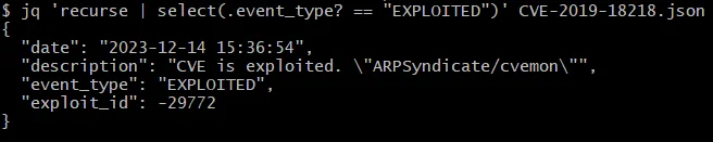 Filtering certain occurrences from a JSON file using jq