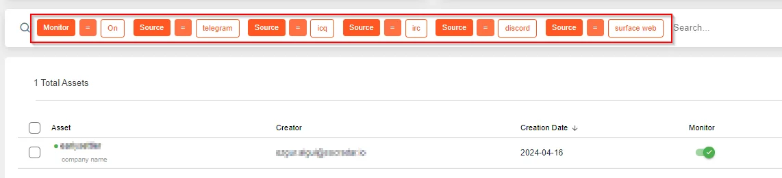 Sources monitored in SOCRadar Digital Risk Protection Module