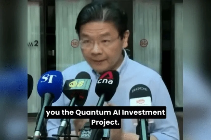 A screenshot from the deepfake video - Source:ANN