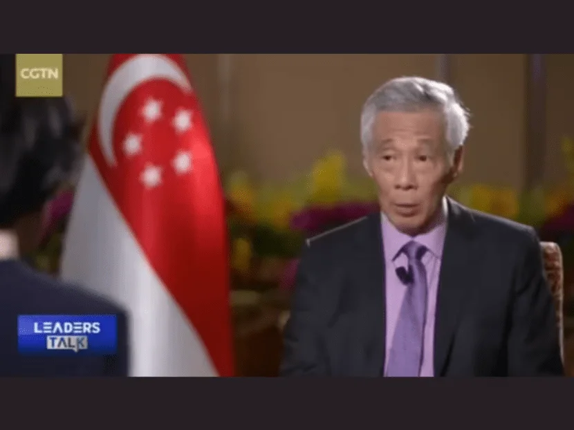 A screenshot from the deepfake video - Source:CNA
