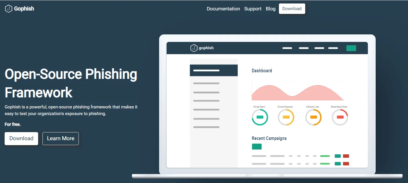 GoPhish download page
