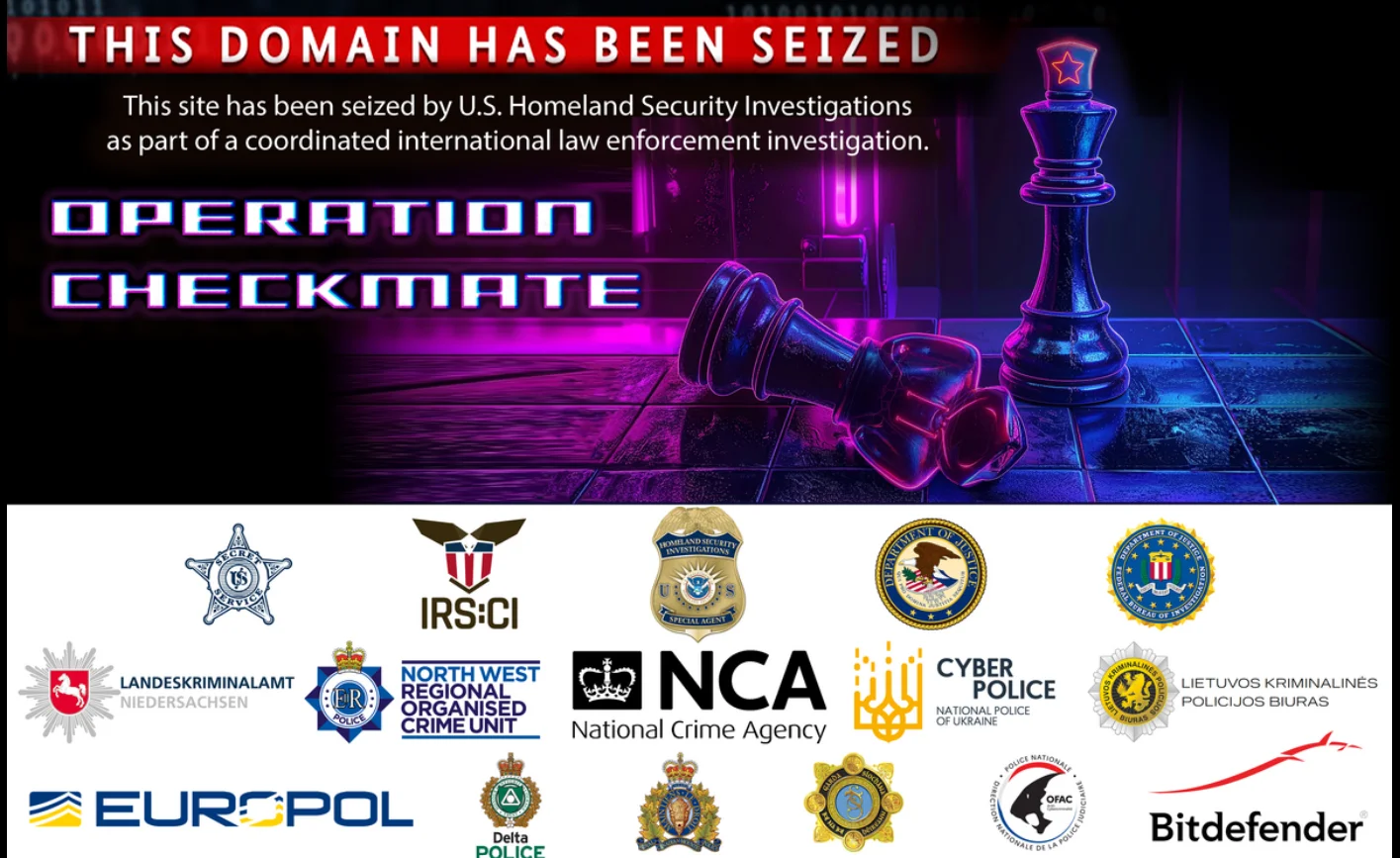 Seizure announcement on BlackSuit Ransomware’s data leak site