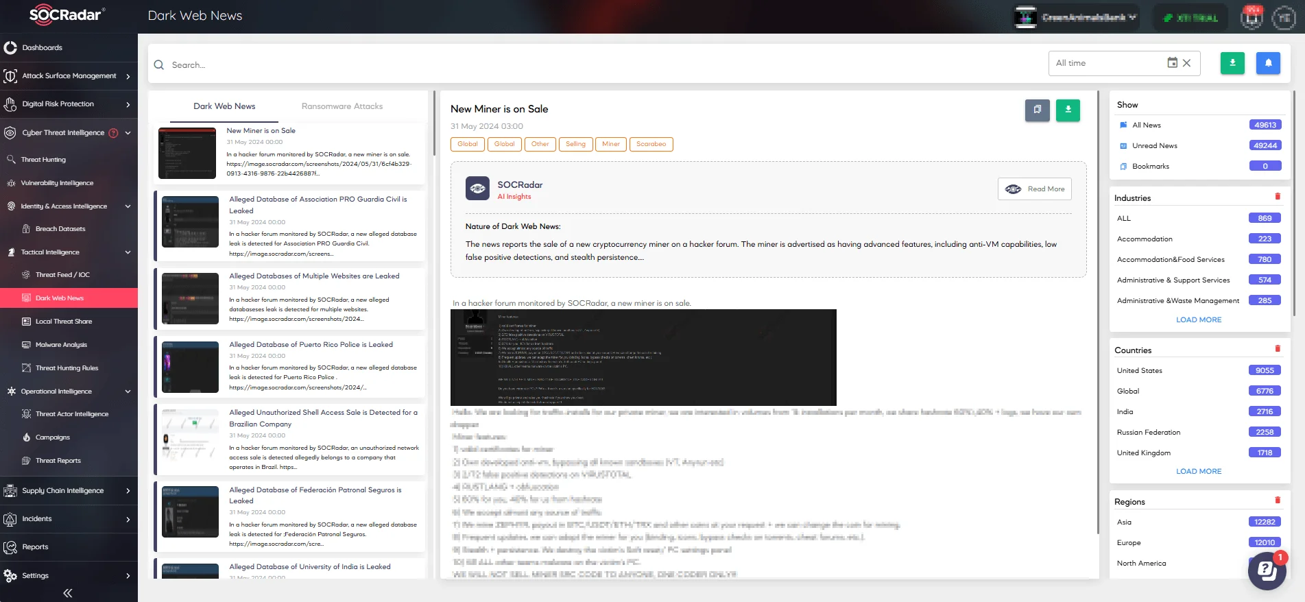 Dark Web News – Visit SOCRadar LABS to try its complementary version, DarkMirror