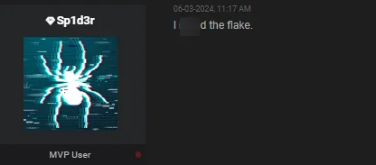 Threat actor’s comment, hinting at a breach of Snowflake