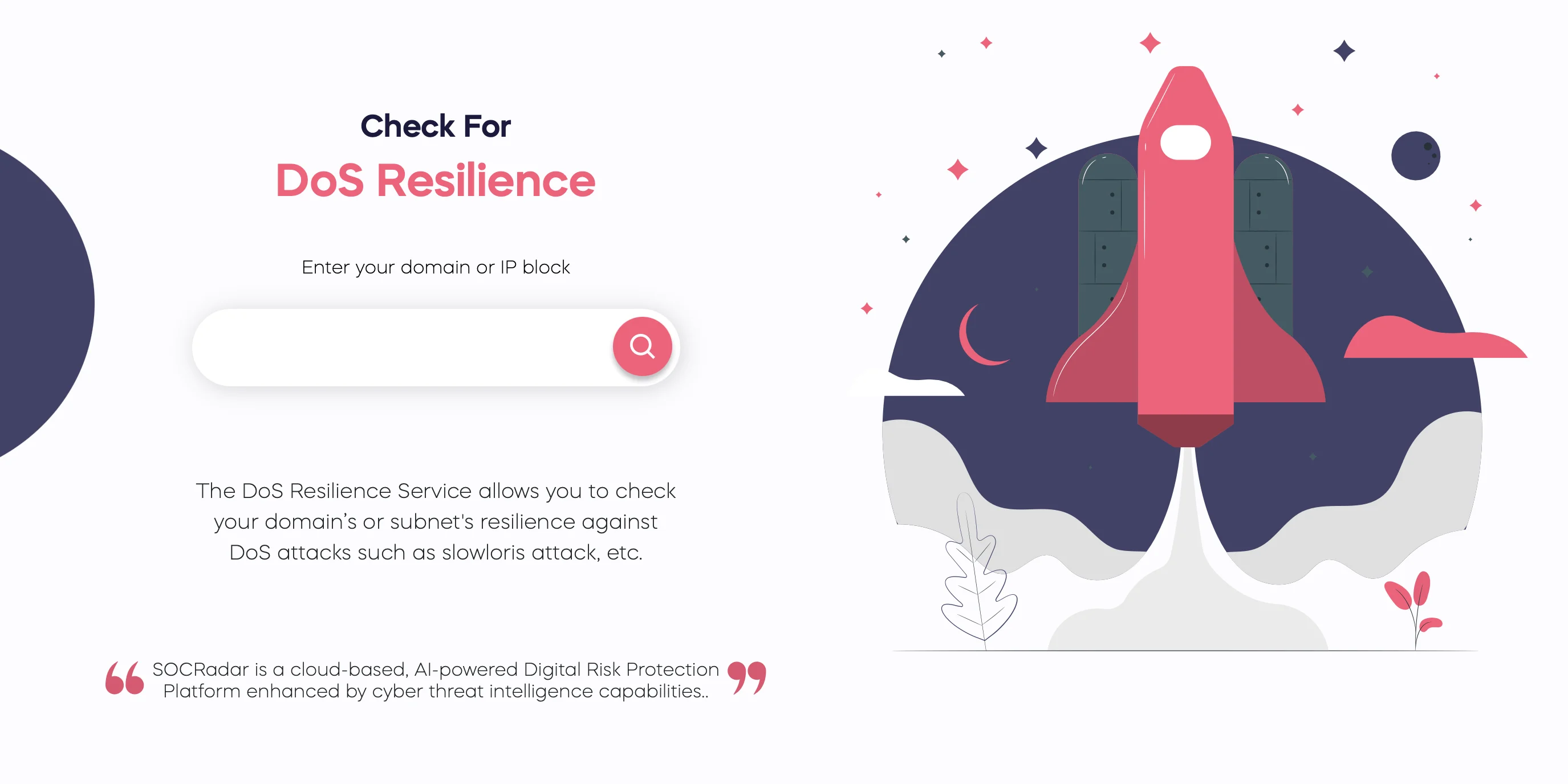 SOCRadar’s LABS DoS Resilience service
