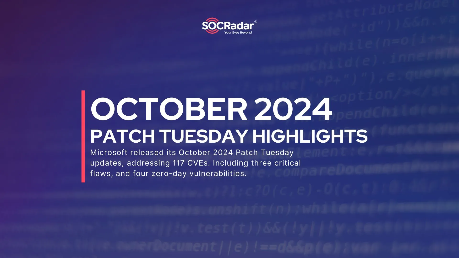 October 2024 Patch Tuesday Update – Microsoft Fixes 117 Vulnerabilities, 2 Actively Exploited Zero-Days