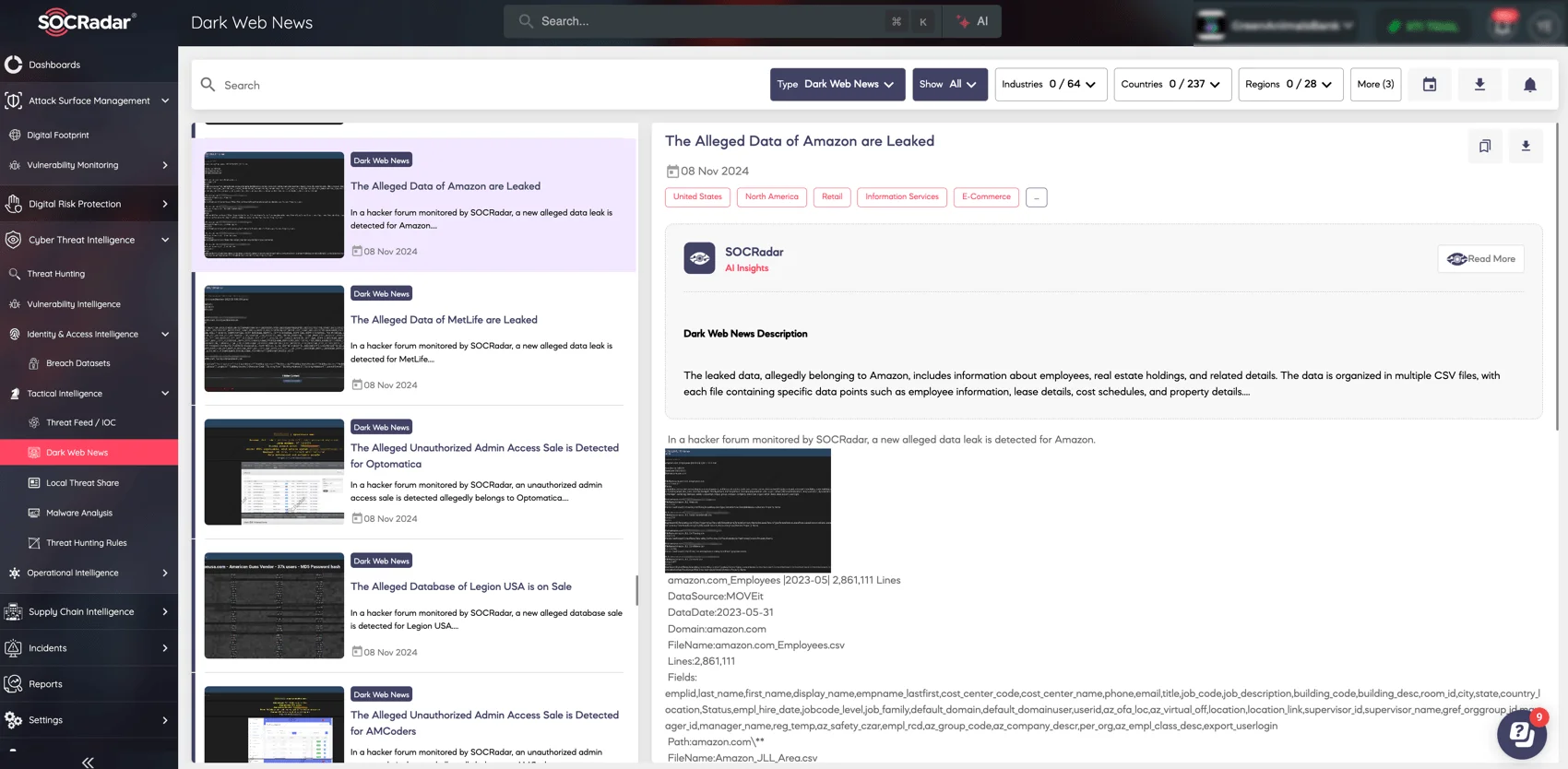 SOCRadar’s Dark Web News