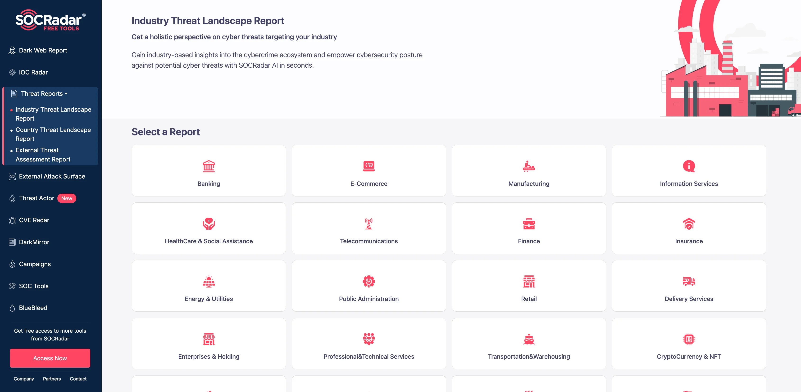 SOCRadar LABS, Industry Threat Landscape Report – Stay informed and strengthen your defenses against potential cyber threats with SOCRadar’s actionable intelligence.