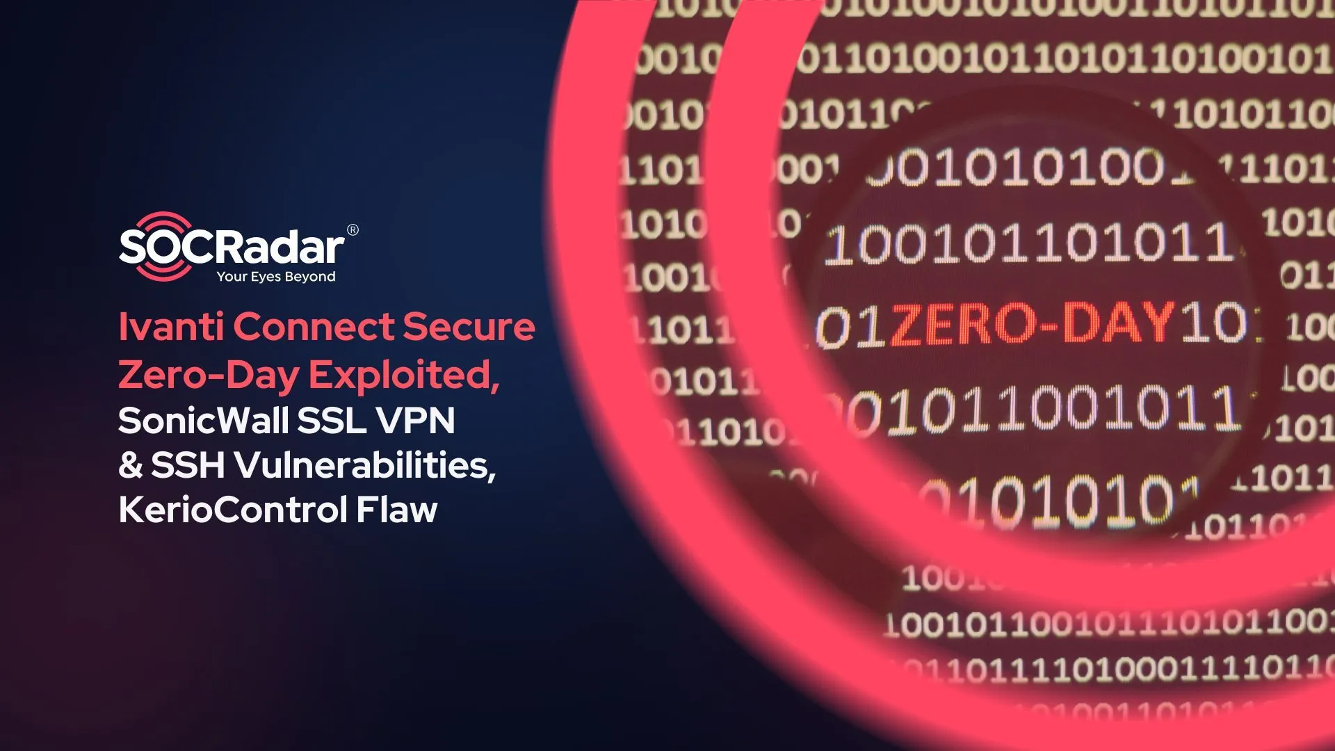 SOCRadar® Cyber Intelligence Inc. | Ivanti Zero-Day Exploited in Connect Secure, SonicWall SSL VPN and SSH Vulnerabilities, KerioControl Flaw