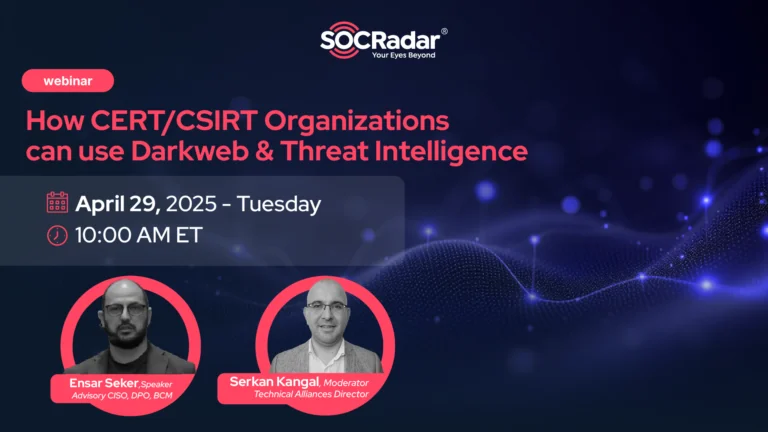How CERT/CSIRT Organizations can USE Darkweb & Threat Intelligence
