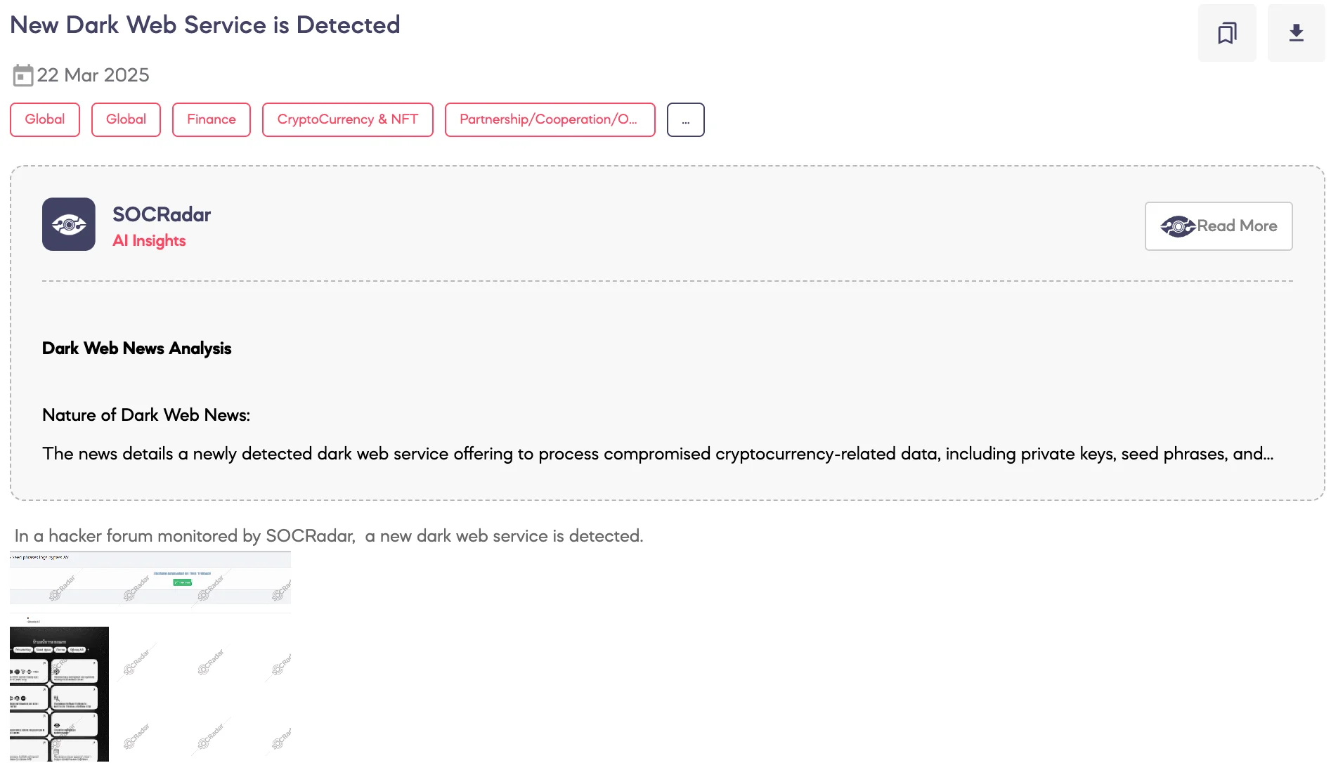 New Dark Web Service is Detected