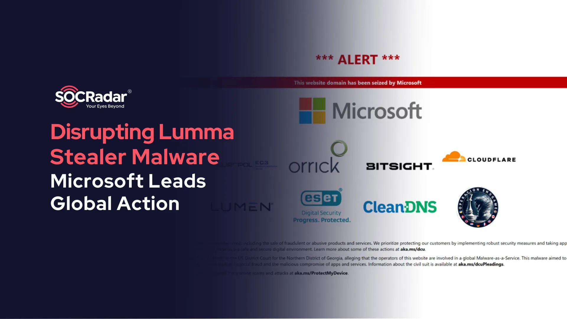 SOCRadar® Cyber Intelligence Inc. | Disrupting Lumma Stealer Malware – Microsoft Leads Global Action