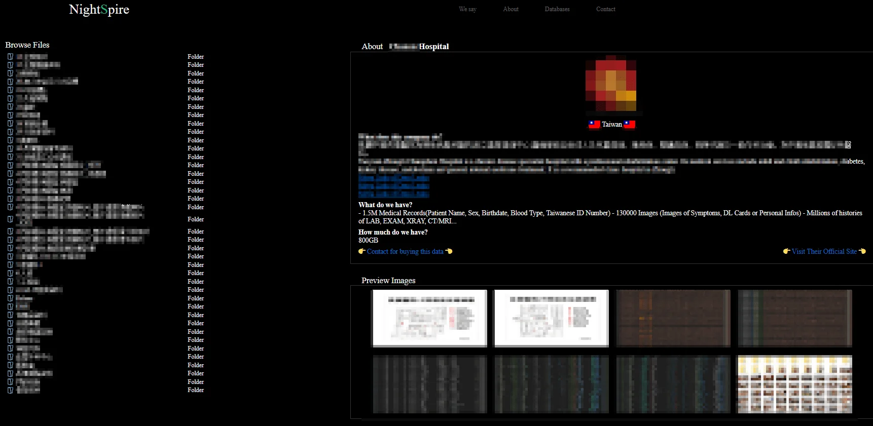 NightSpire has major claims about Taiwanese government and a hospital