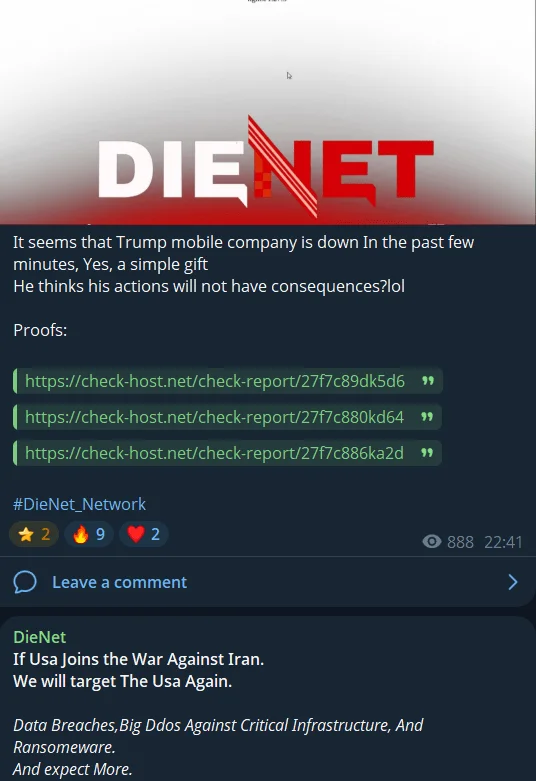 DieNet’s Telegram posts