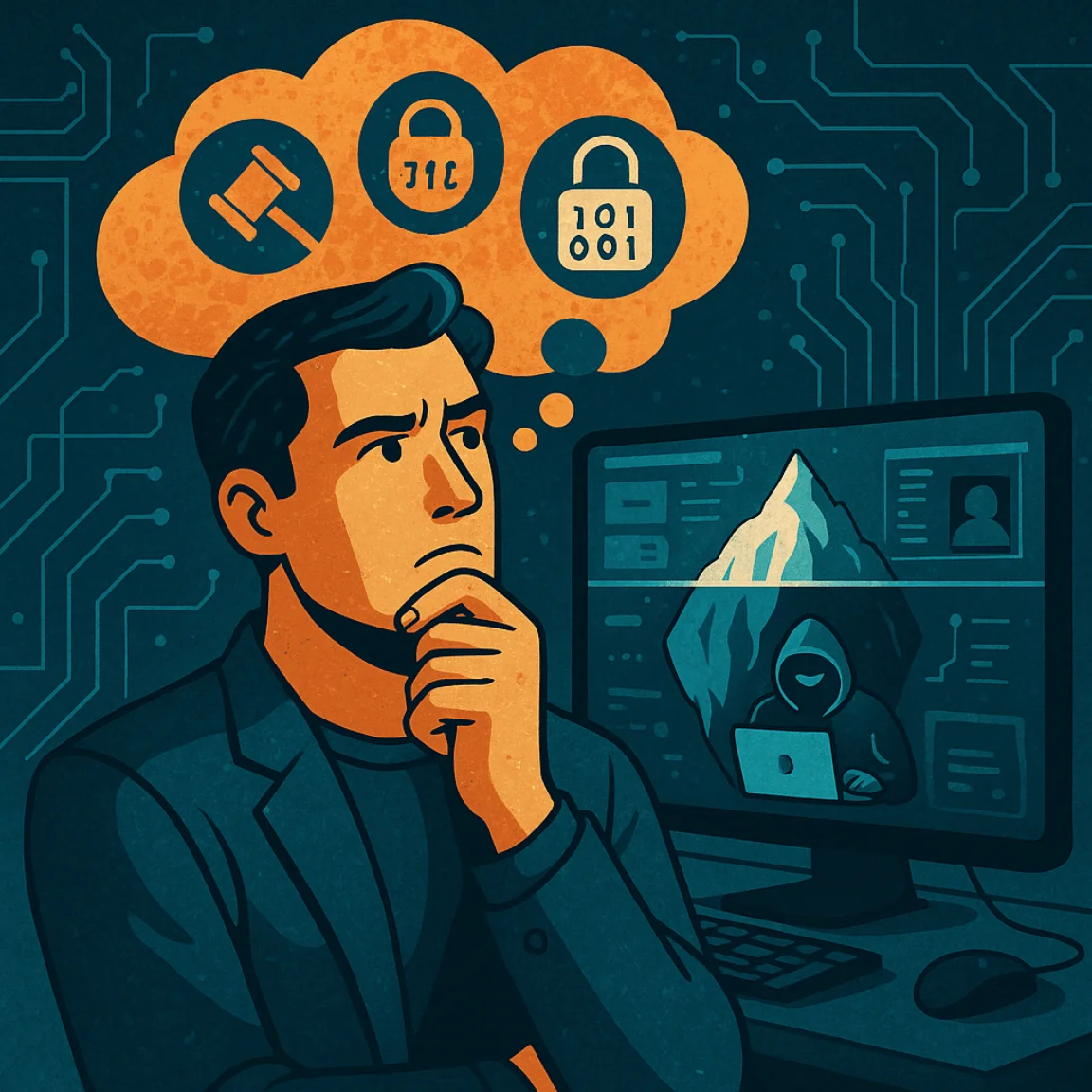 AI illustration: Cybersecurity expert weighs deep web misconceptions and visibility gaps in threat intelligence.