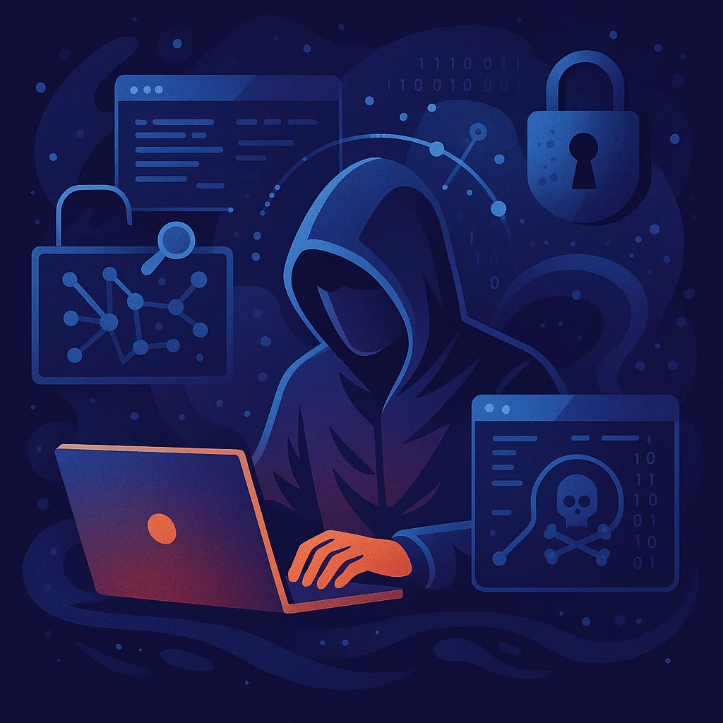 An AI illustration about exploring the hidden layers of the internet.