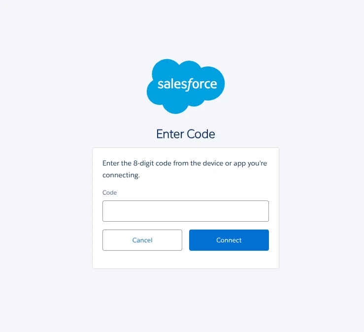 Establishing a connection to the threat actor controlled Data Loader requires the victim to enter an authentication code. (Source: Google’s Threat Intelligence Group)
