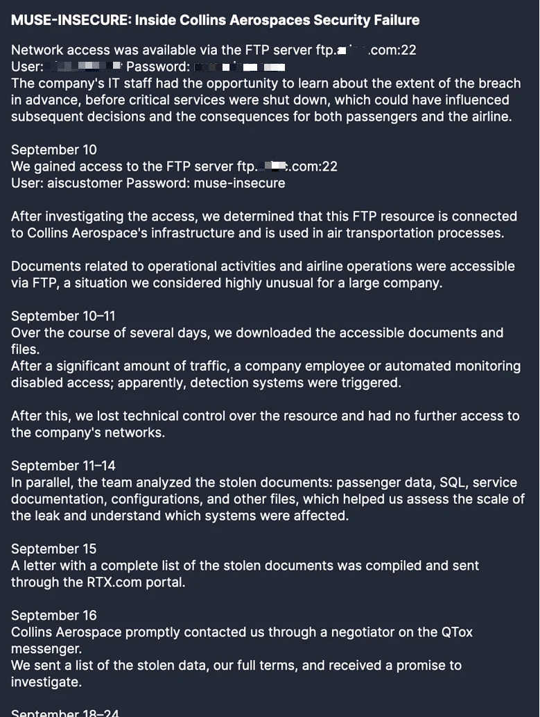 Initial access details and FTP exploitation disclosed by Everest