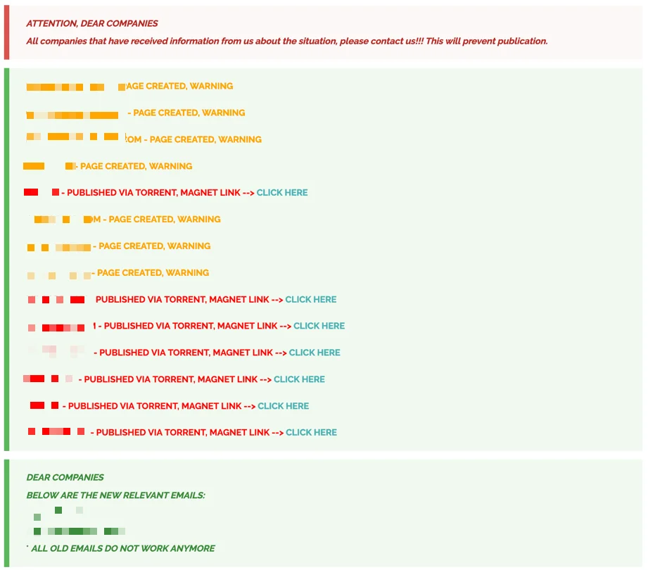 Clop’s latest list of victims allegedly related to Oracle EBS exploitation