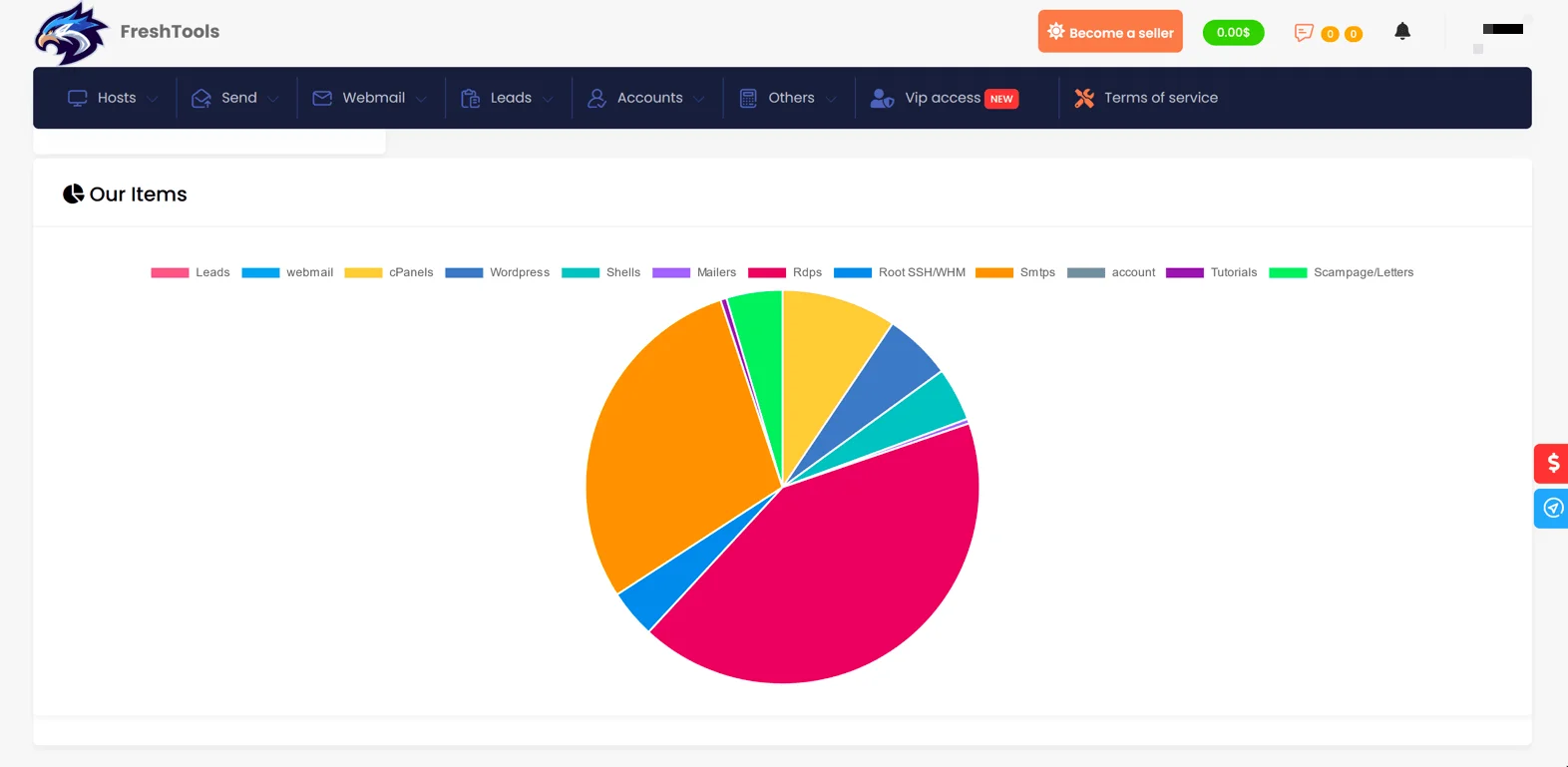 FreshTools home page