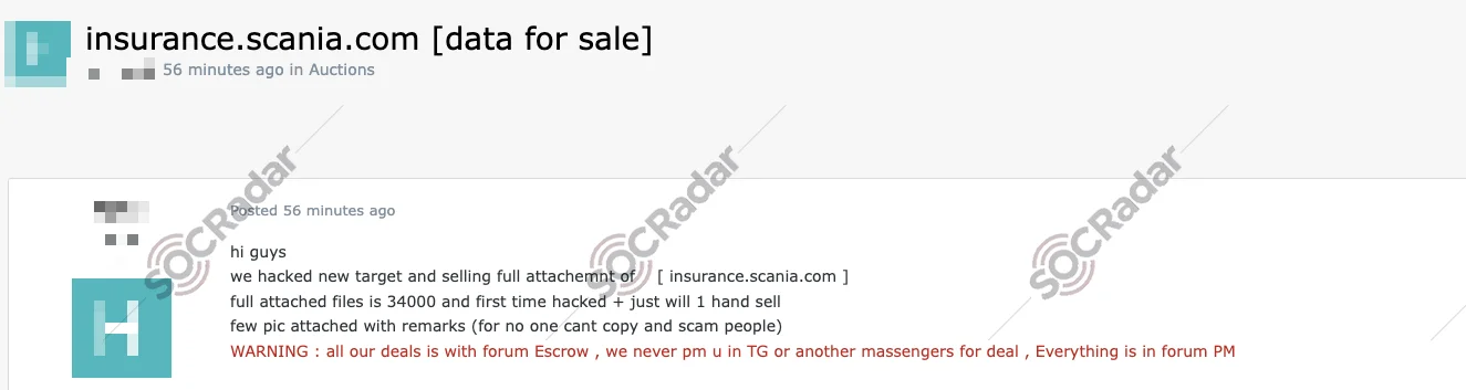 Source: SOCRadar Dark Web News
