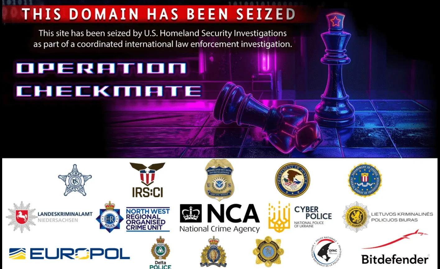 Seizure announcement for BlackSuit Ransomware domain