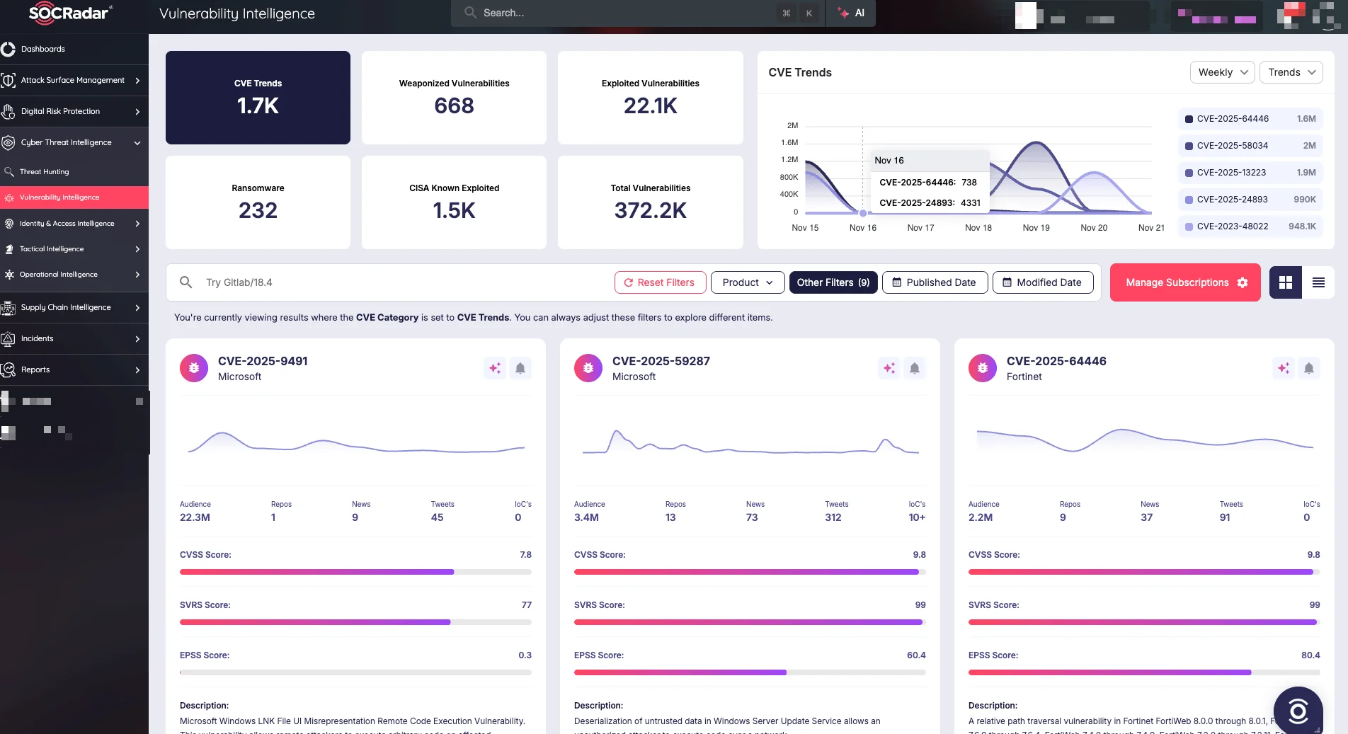 SOCRadar’s Vulnerability Intelligence