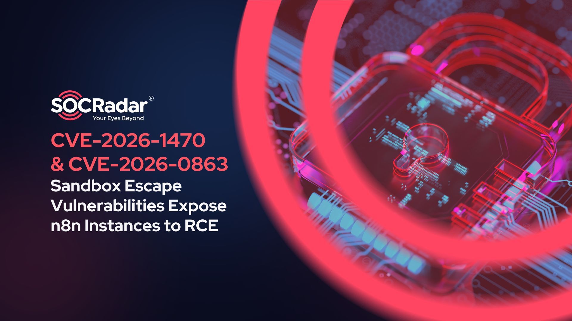 SOCRadar® Cyber Intelligence Inc. | CVE-2026-1470 & CVE-2026-0863: Severe Sandbox Escape Vulnerabilities Expose n8n Instances to RCE