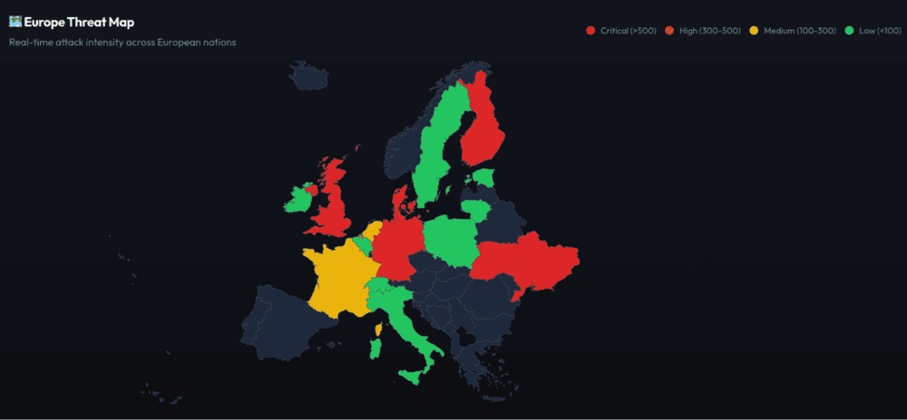 Europe Threat Map