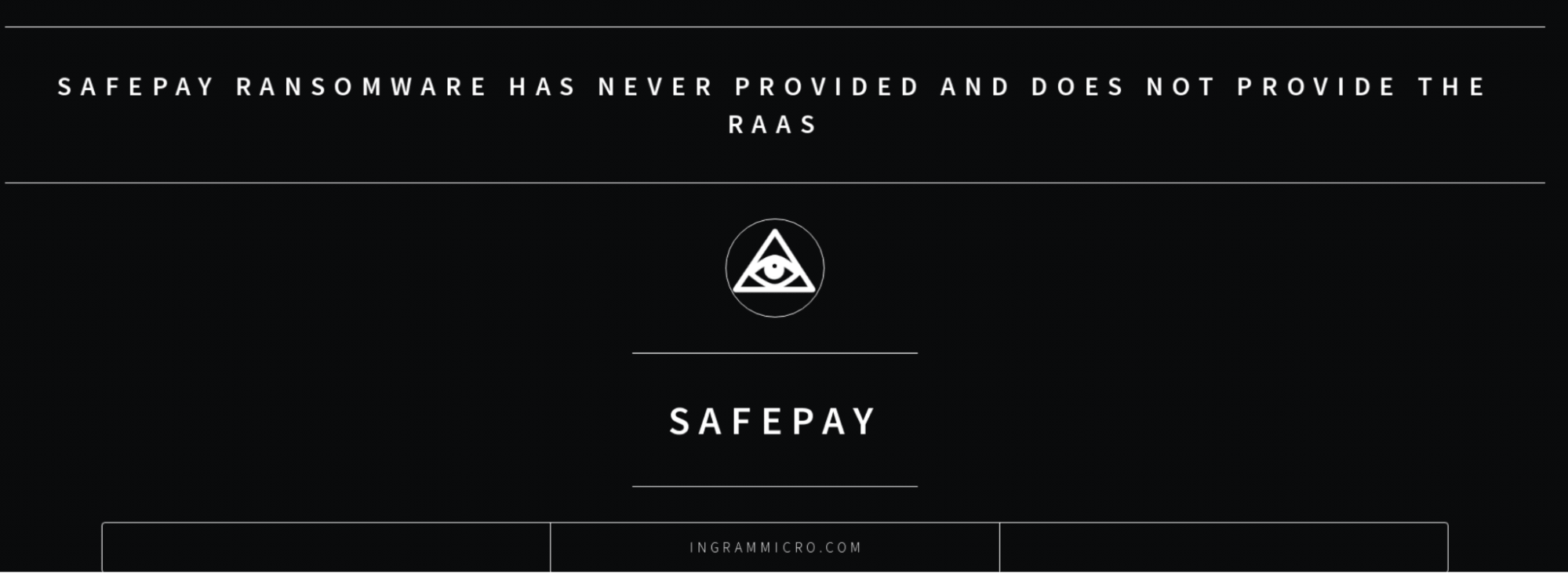 Ingram Micro listed on SafePay ransomware leak site