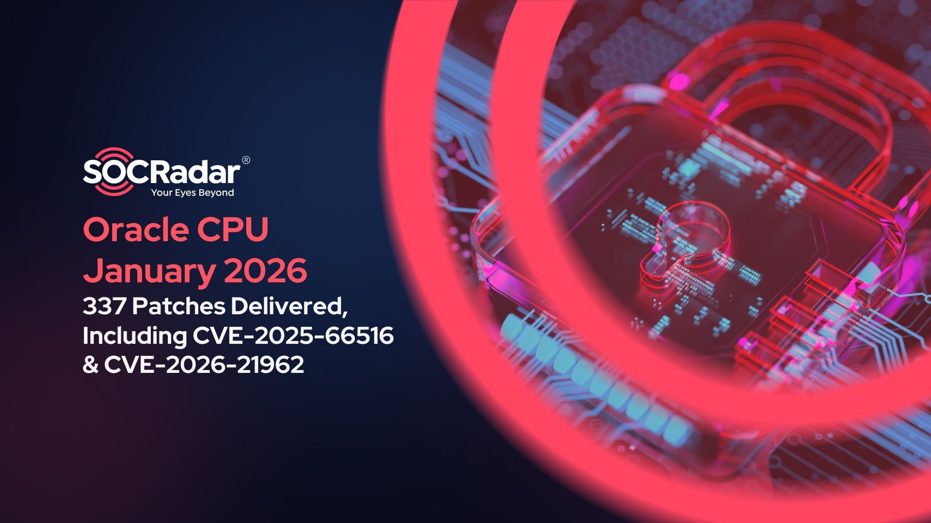 SOCRadar® Cyber Intelligence Inc. | Oracle January 2026 CPU Delivers 337 Security Patches Including CVE-2025-66516 & CVE-2026-21962