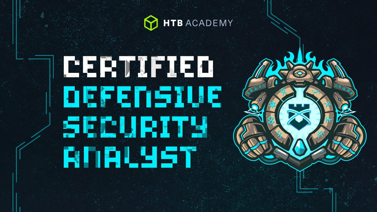 Certified Defensive Security Analyst (CDSA) course visual