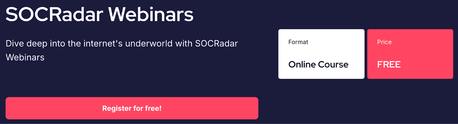 SOCRadar Webinars from SOCRadar