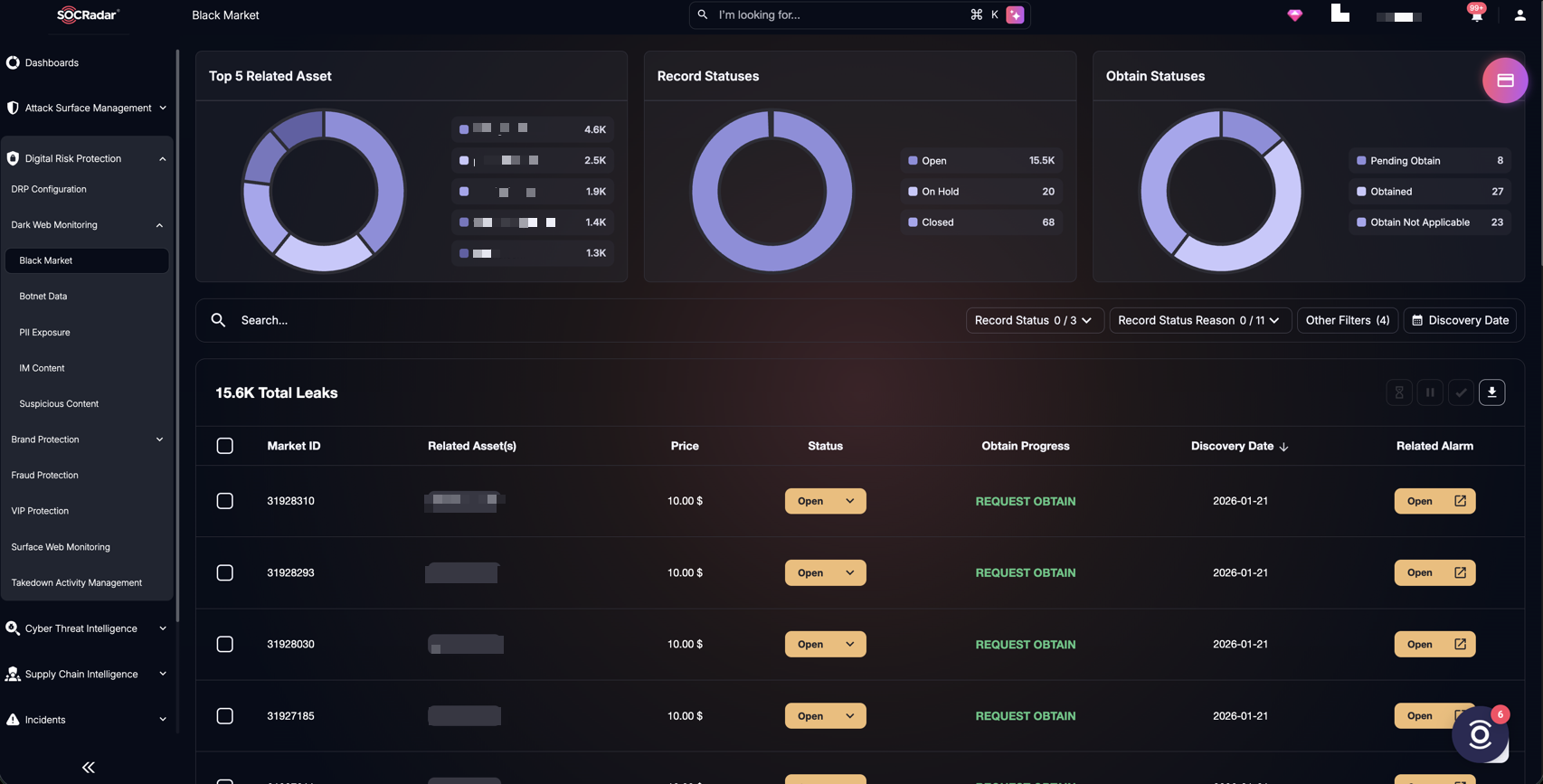 SOCRadar’s Attack Surface Management, Digital Footprint