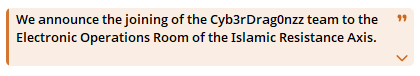 The Cyb3rDrag0nzz team joins the axis