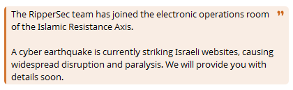 The RipperSec team joins the axis
