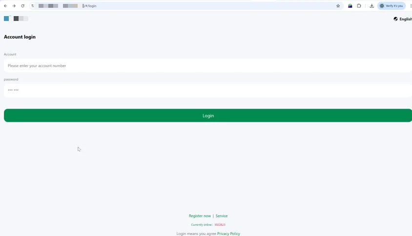 Example of phishing infrastructure used to mimic legitimate financial login portals and harvest user credentials.
