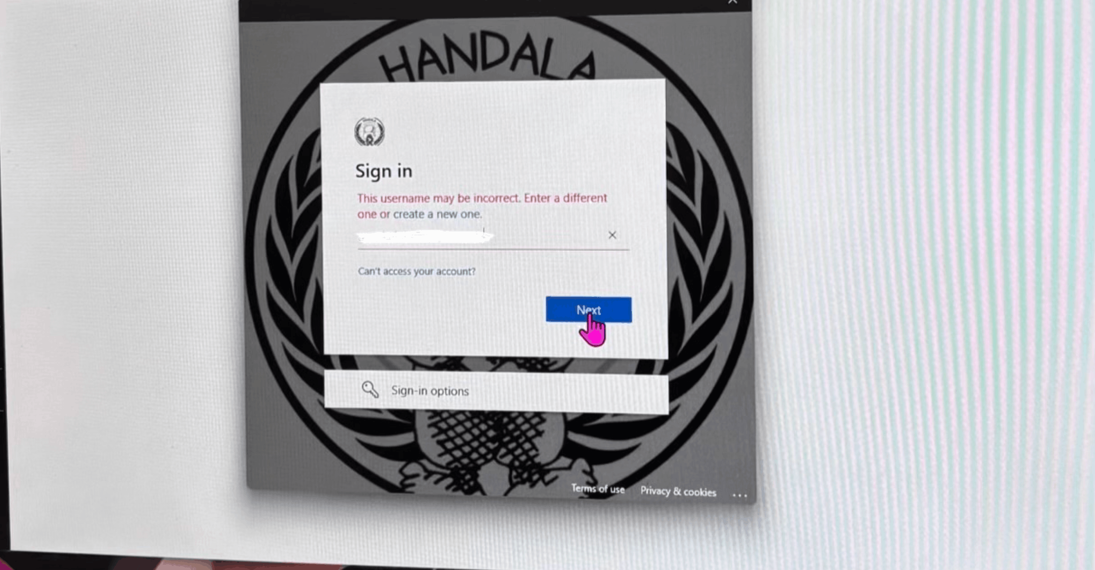 A reported image from inside Stryker showed Handala branding displayed on affected login screens (WWMT)