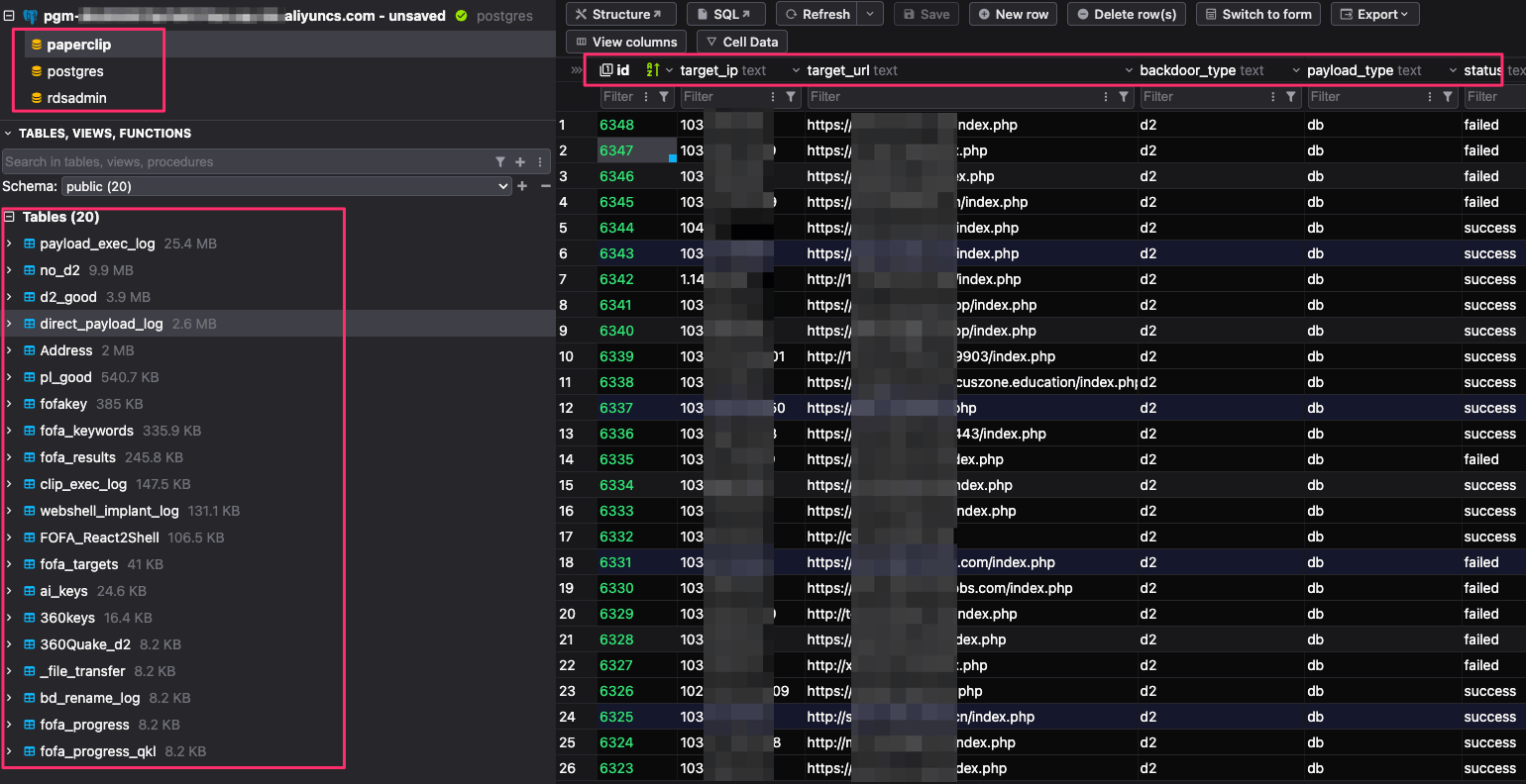 Infrastructure Database