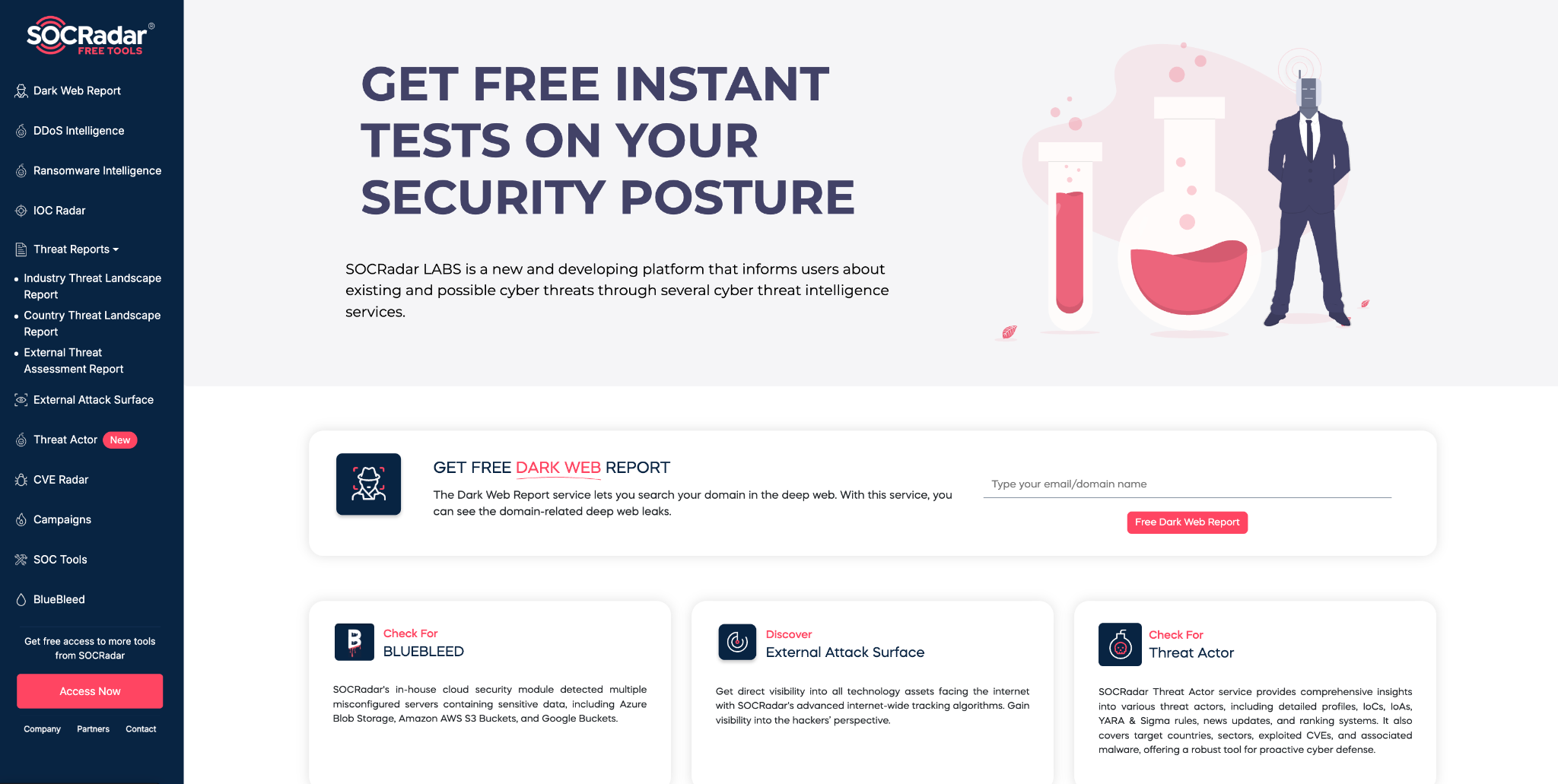 SOCRadar Labs, Free Tools