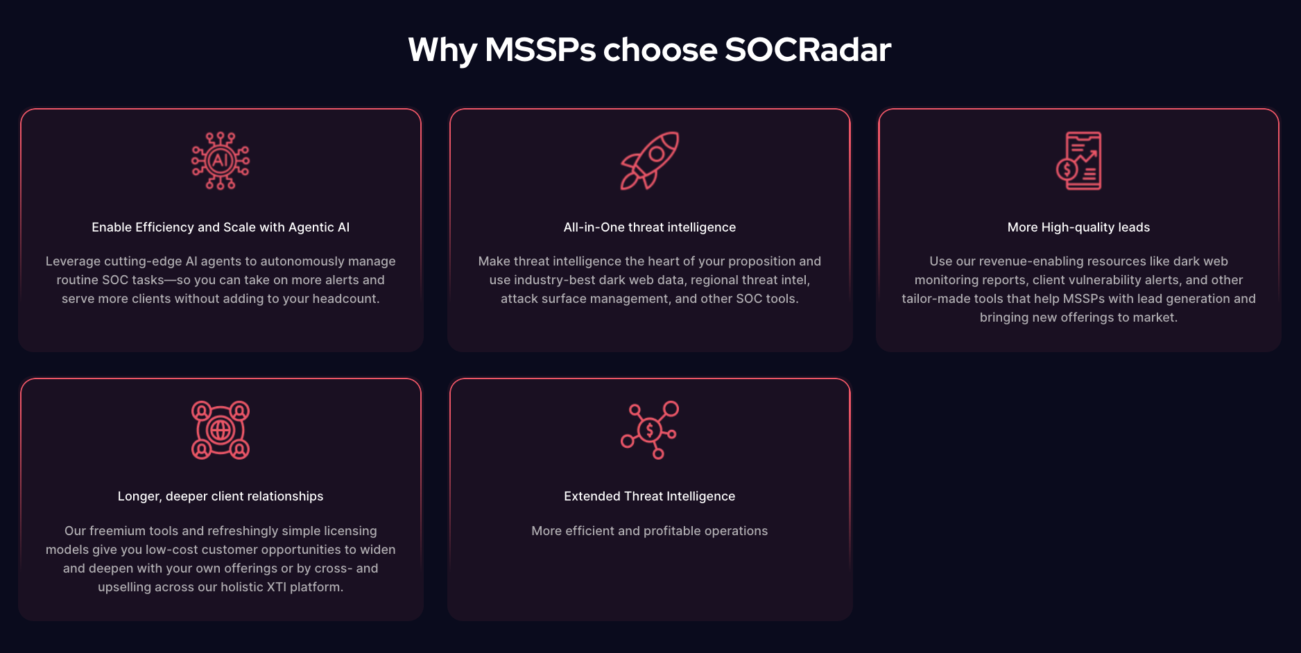 Why should an MSSP choose SOCRadar for threat intelligence?
