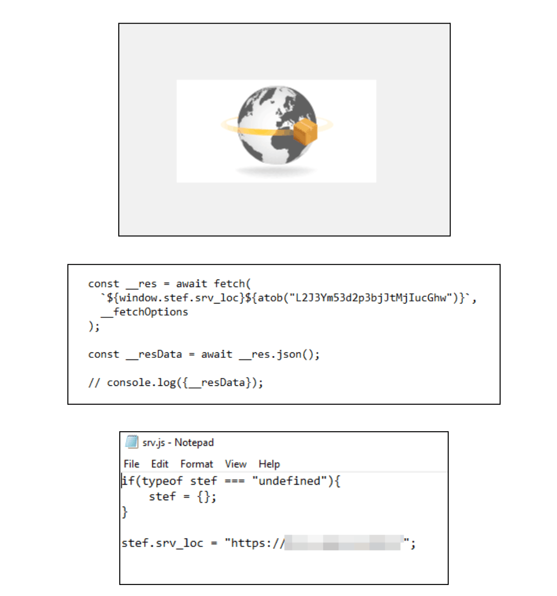 Alternative phishing themes reuse the same srv.js structure, backend logic, and dynamic injection mechanisms.